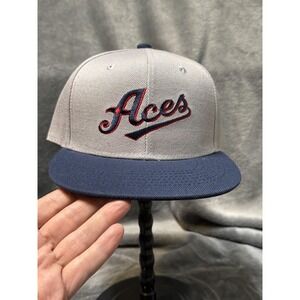 Reno Aces Hat Cap Snap Back One Size Gray Navy Mens Baseball Flat Bill Melonwear
